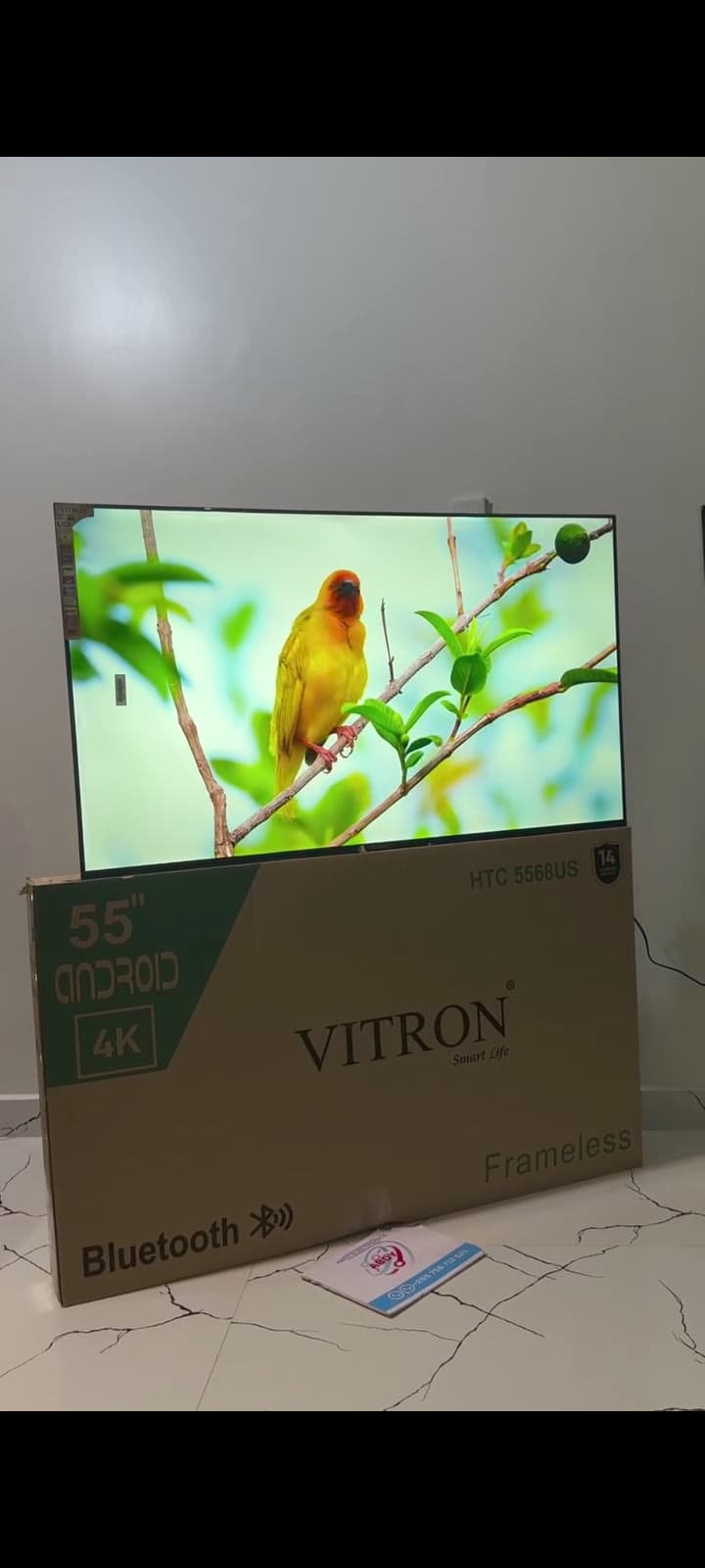 Vitron 55" Android Smart TV 4K UHD Frameless